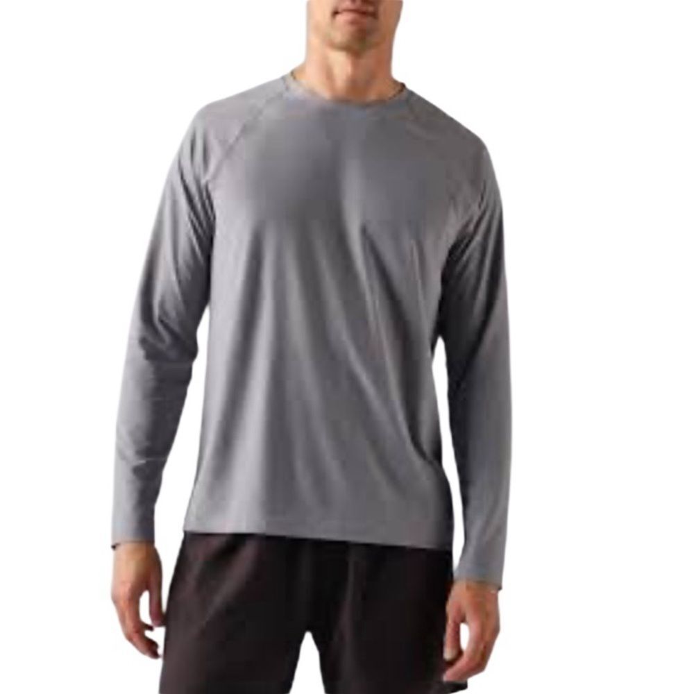 RHONE Grey Shirt Long Sleeve Crew Neck Base Layer Mens Size XL